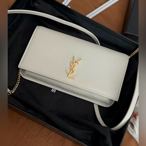 YSL Cassandre phone holder with strap